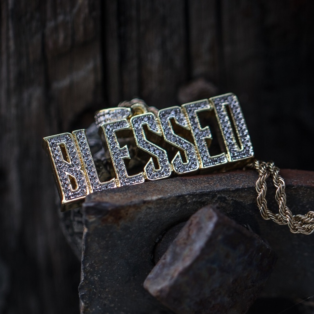 Two Tone Gold Blessed Necklace
